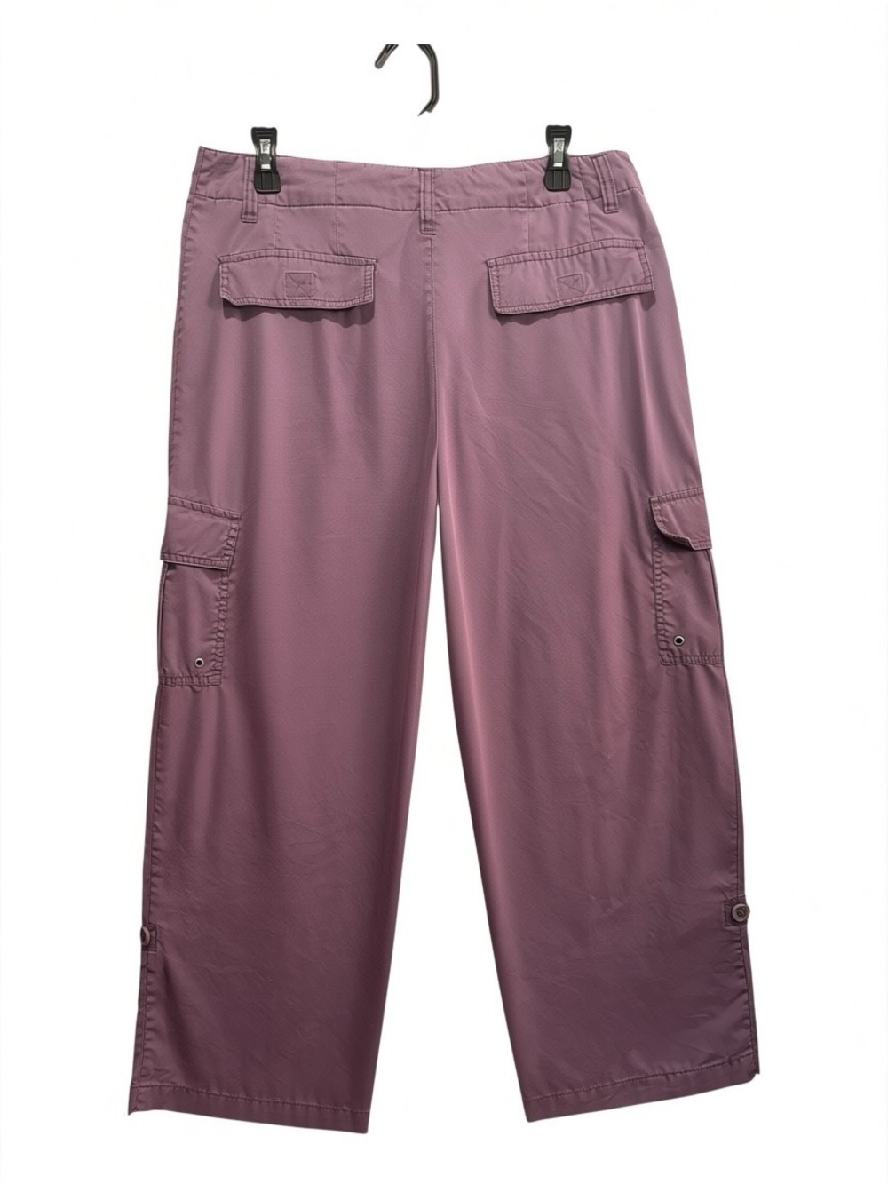 Caribbean Joe Women's Cargo Pants in Dusty Plum size 12 - Picture 2 of 10